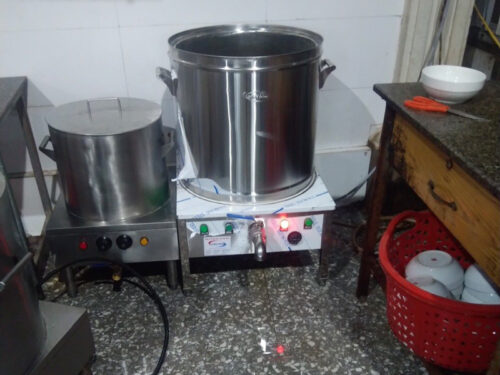 Lắp đặt bộ nồi nấu hủ tiếu
