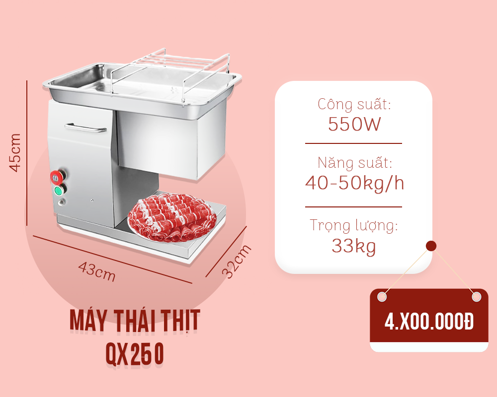 giá máy thái thịt